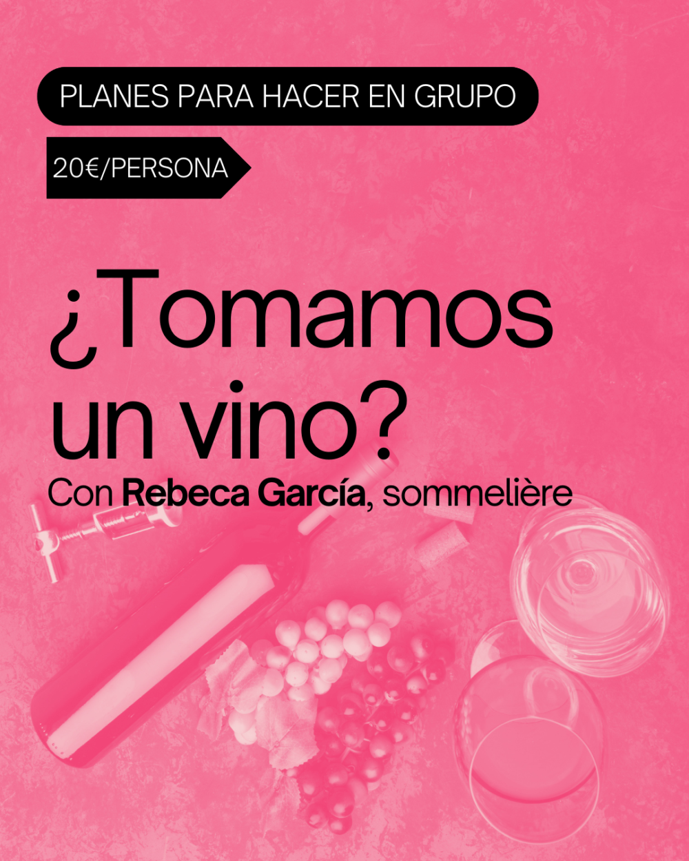 ¿Tomamos un vino? Cata de vino con Rebeca García, sommelière