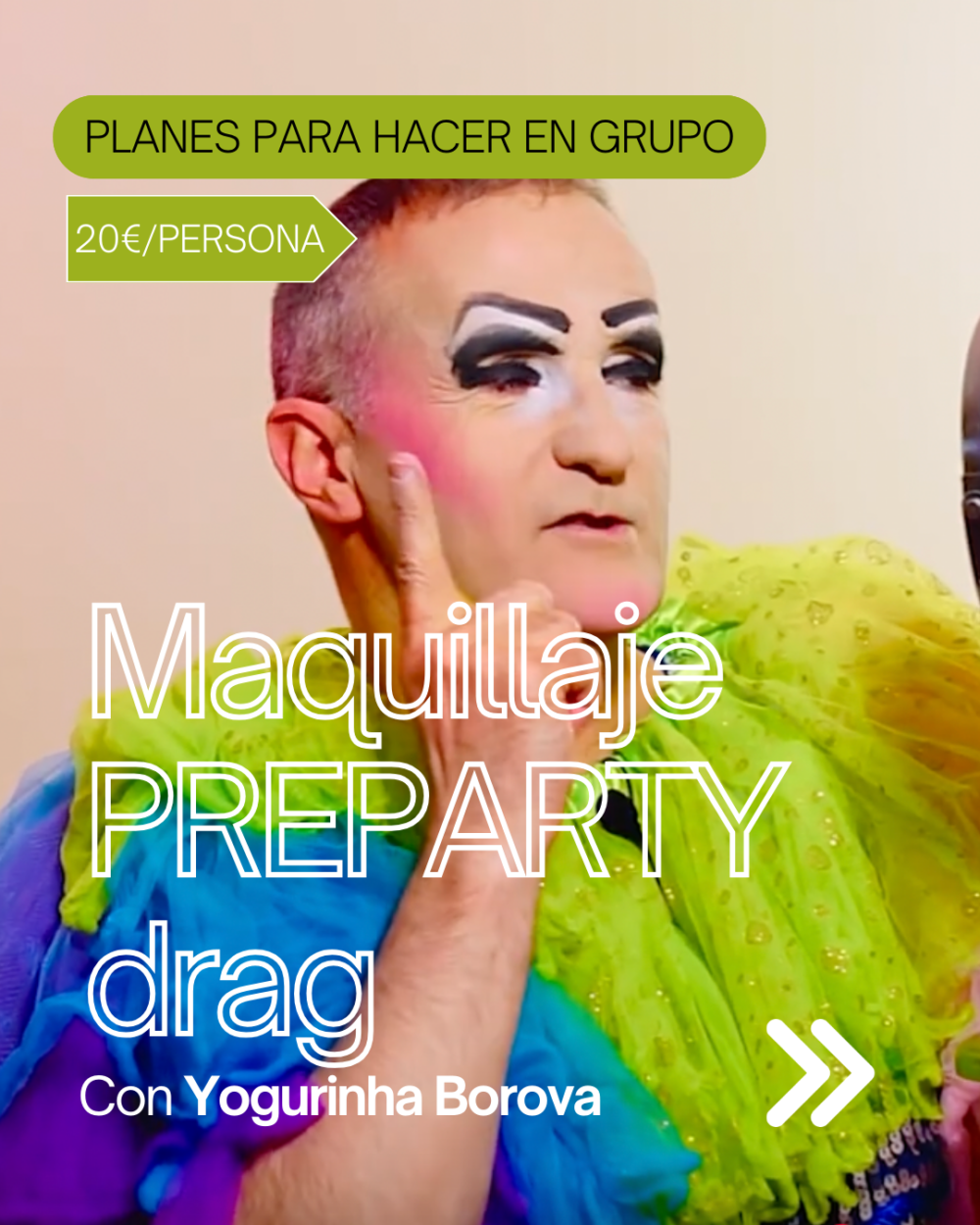 Maquillaje PREPARTY drag con Yogurinha Borova