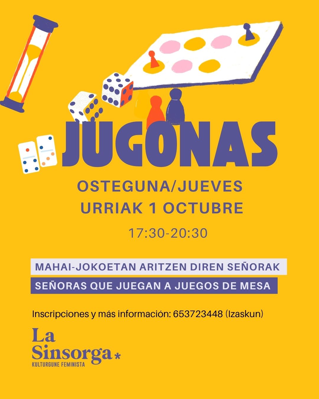 Jugonas: ladies who play board games.
