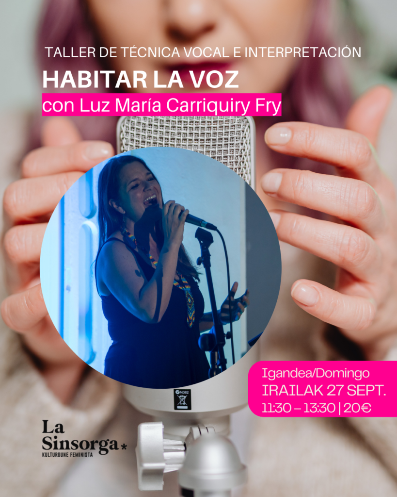 Habitar la voz · Taller de técnica vocal e interpretación