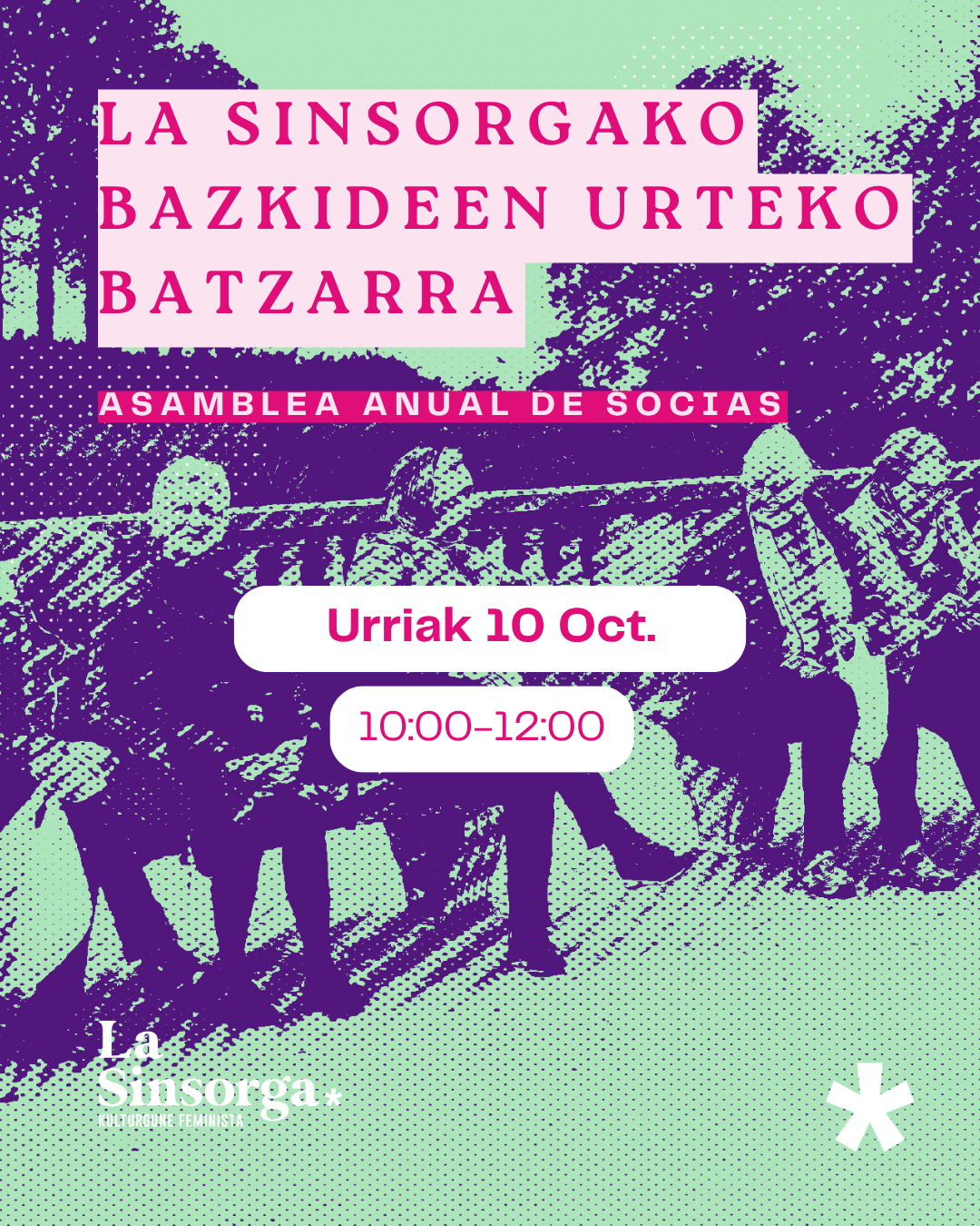 La Sinsorgako bazkideen urteko batzarra/Asamblea anual de socias de La Sinsorga